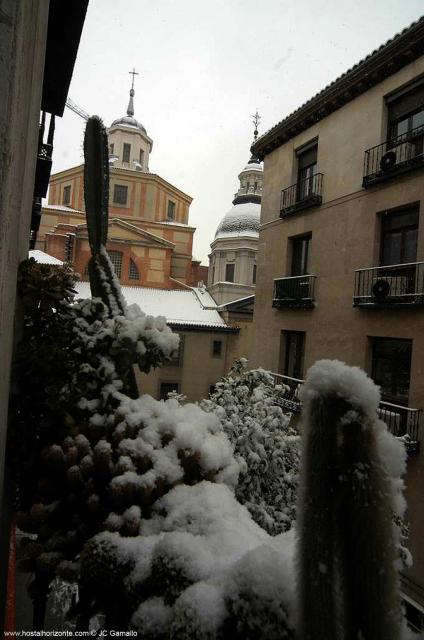 Vistas del Hostal Horizonte Madrid nevado. Snow Madrid 0574 Vistas del Hostal Horizonte Madrid nevado. Snow Madrid 0574